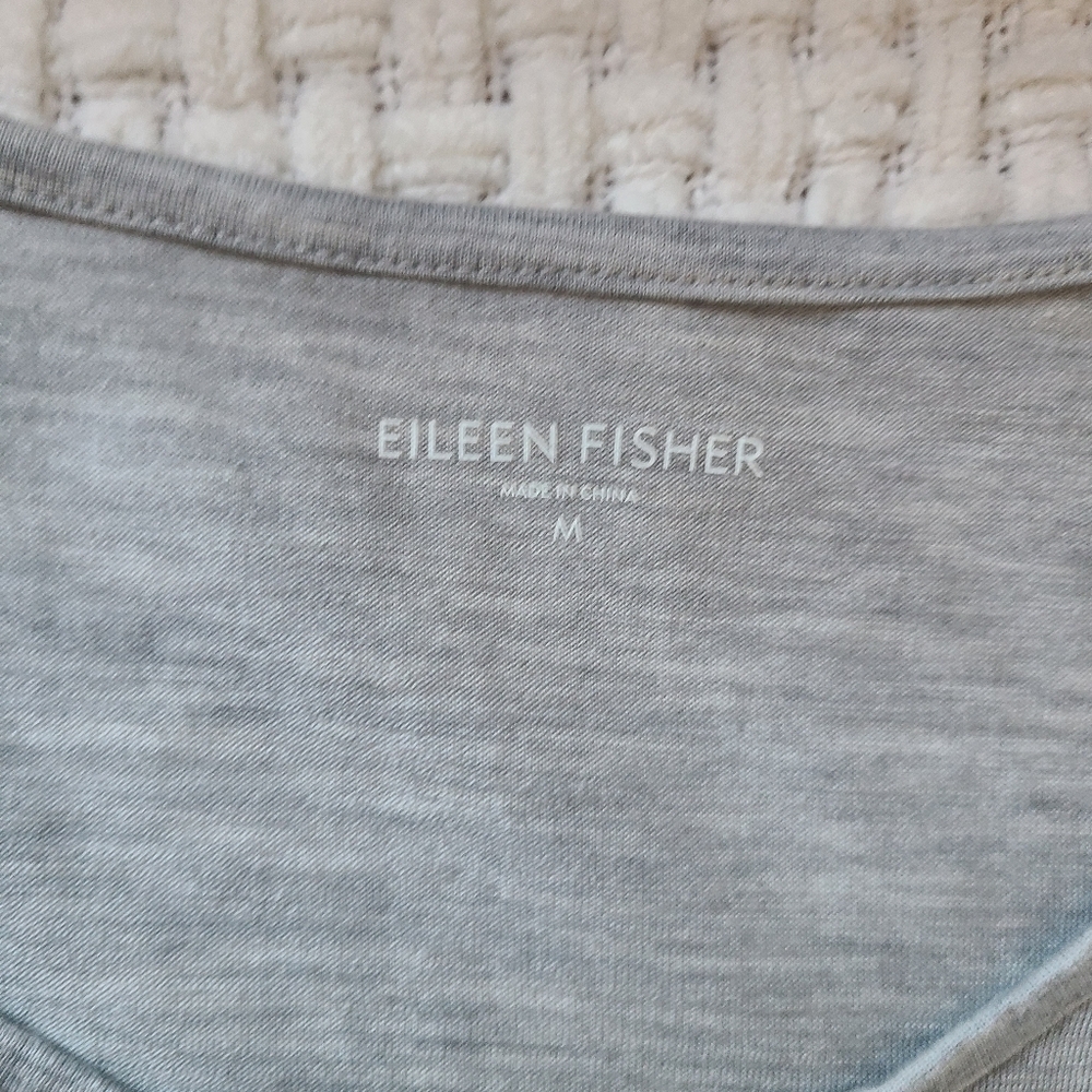 Eileen Fisher Gray Sleeveless Top Women's Size M - Picture 5 of 6